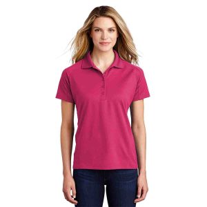 Sport-Tek Ladies Pro Polo L474 Pink Raspberry Front