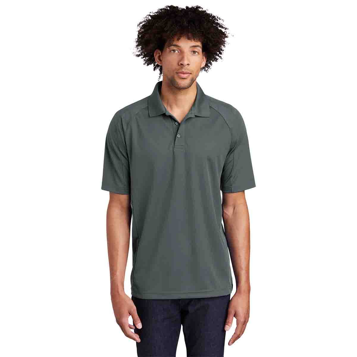 Sport-Tek Dri-Mesh Pro Polo Steel Front