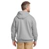 Carhartt Midweight Hooded Sweatshirt In Heather Grey, Back View