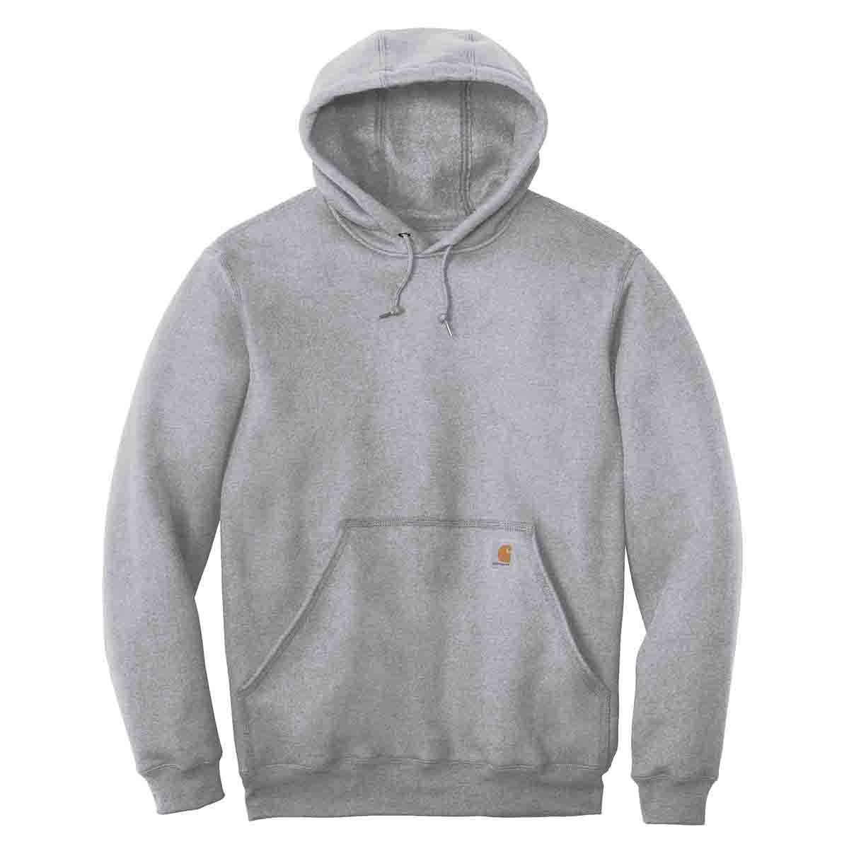 Carhartt Midweight Hooded Sweatshirt In Heather Grey, Flat View