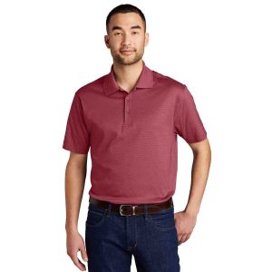 Eddie Bauer Performance Polo In Red Rhubarb, Front View