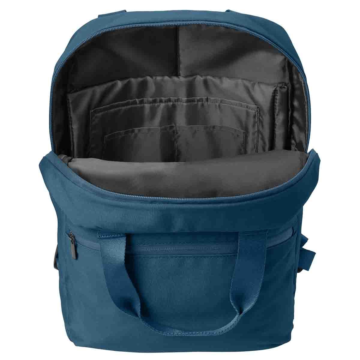 Mercer+Mettle Claremont Handled Backpack In Regatta Blue, Interior View