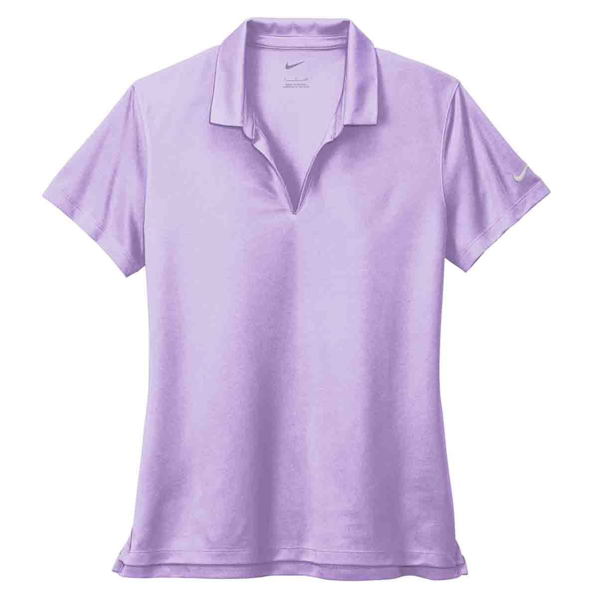 Nike Women's Dri-Fit Micro Pique 2.0 Polo In Urban Lilac, Flat View