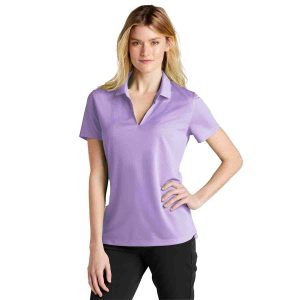 Nike Women's Dri-Fit Micro Pique 2.0 Polo In Urban Lilac, Front View