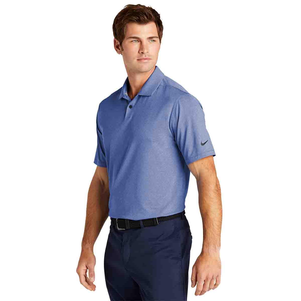 Nike Dri-Fit Vapor Polo In Game Royal Heather, Side View
