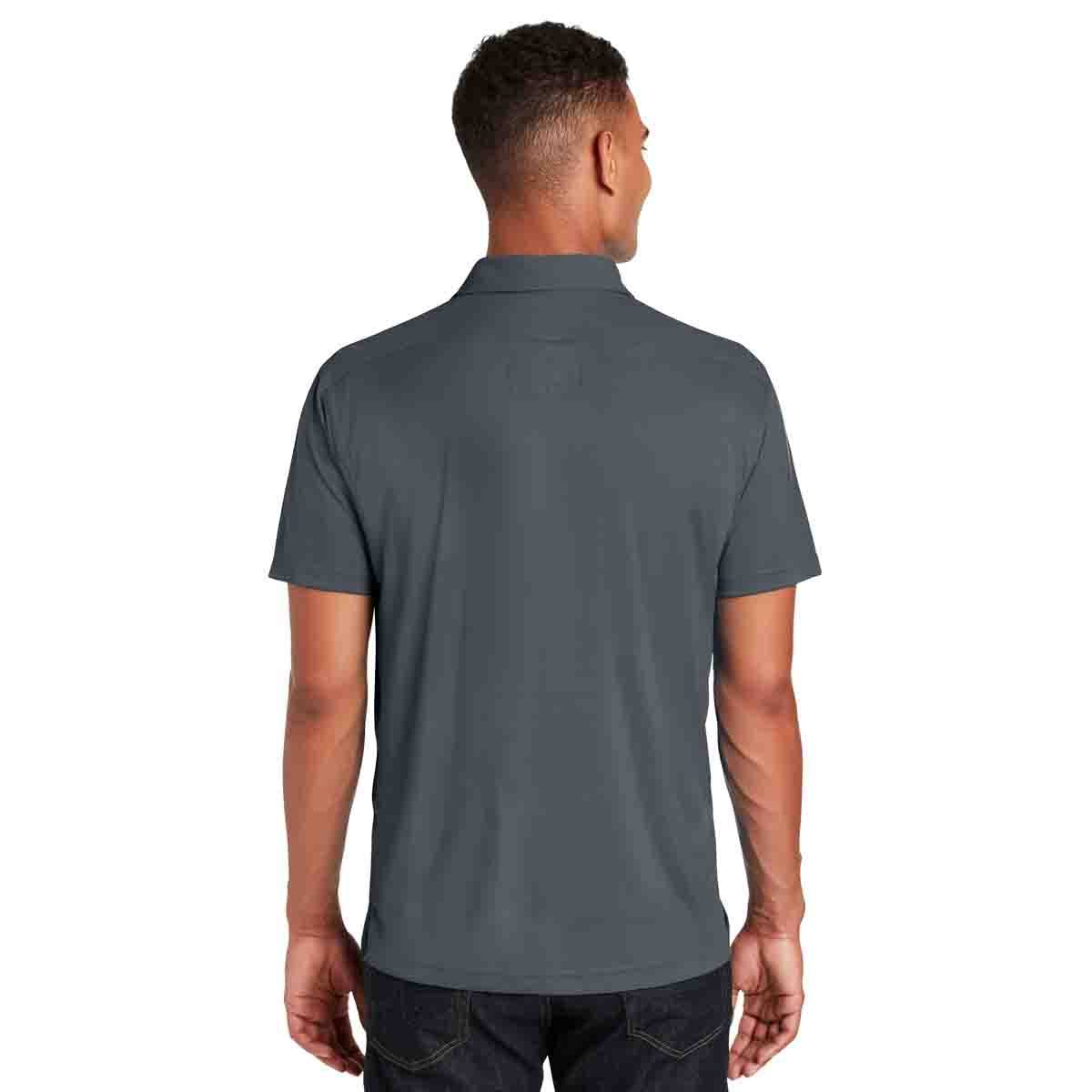 OGIO Hybrid Polo In Diesel Grey, Back View