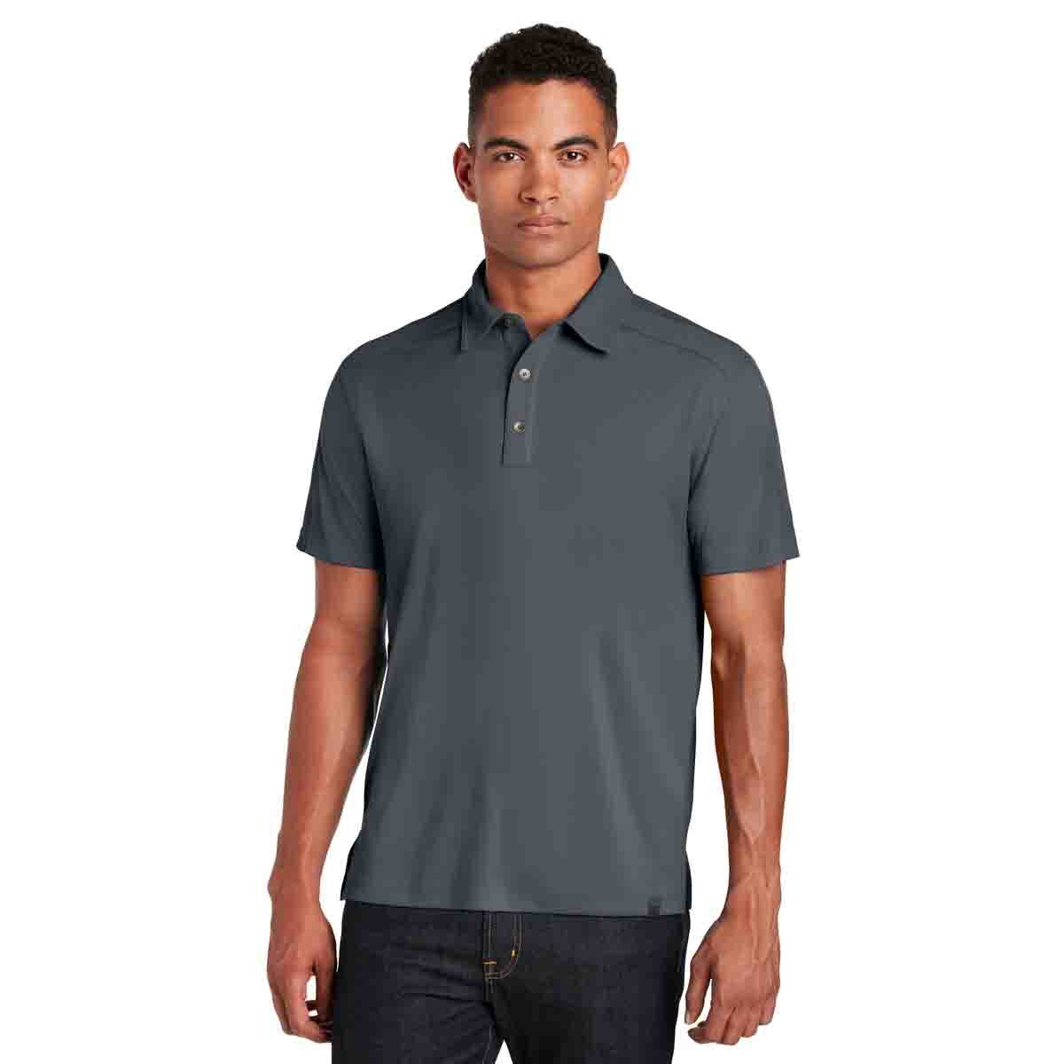 OGIO Hybrid Polo In Diesel Grey, Front View