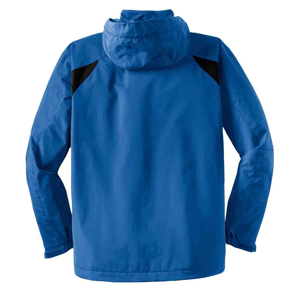 Port Authority All-Season II Jacket In Snorkel Blue / Black, Back View