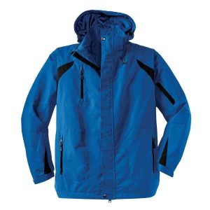 Port Authority All-Season II Jacket In Snorkel Blue / Black, Front View