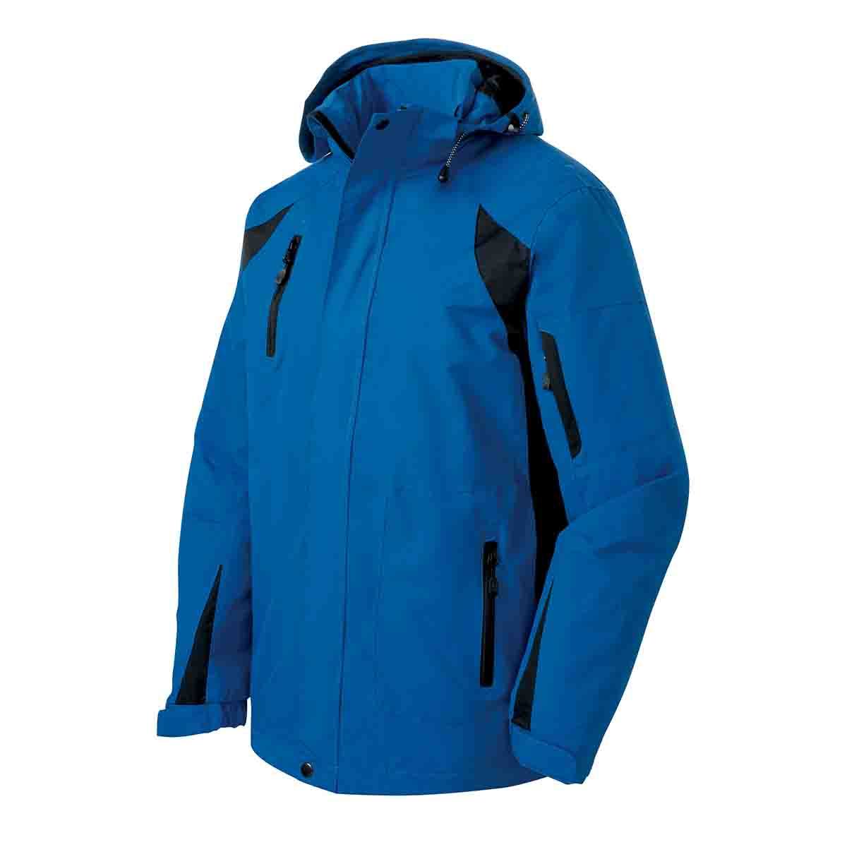 Port Authority All-Season II Jacket In Snorkel Blue / Black, Side View