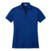 Port Authority Women's Performance Fine Jacquard Polo In Hyper Blue, Flat View