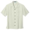 Port Authority Easy Care Camp Shirt In Ivory, Flat View