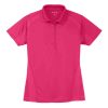 Sport-Tek Women's Dri-Mesh Pro Polo In Pink Raspberry, Flat View