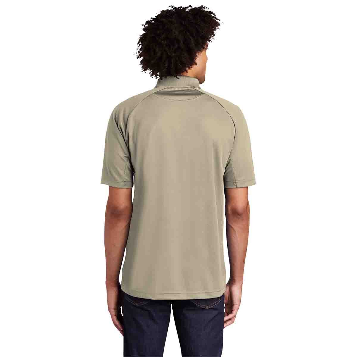 Sport-Tek Dri-Mesh Pro Polo In Sandstone, Back View