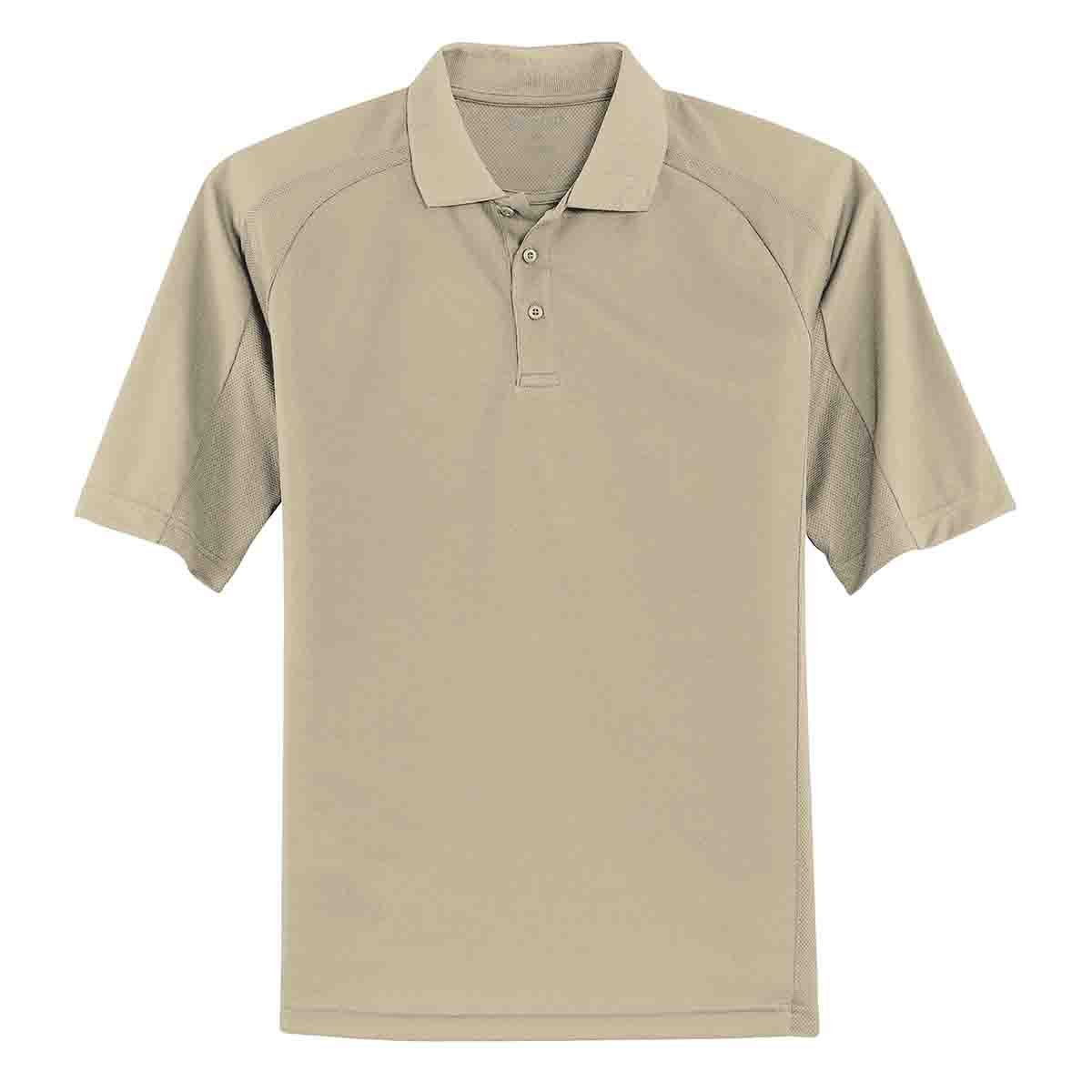 Sport-Tek Dri-Mesh Pro Polo In Sandstone, Flat View