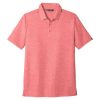 TravisMathew Oceanside Heather Polo In Cardinal Heather, Flat View